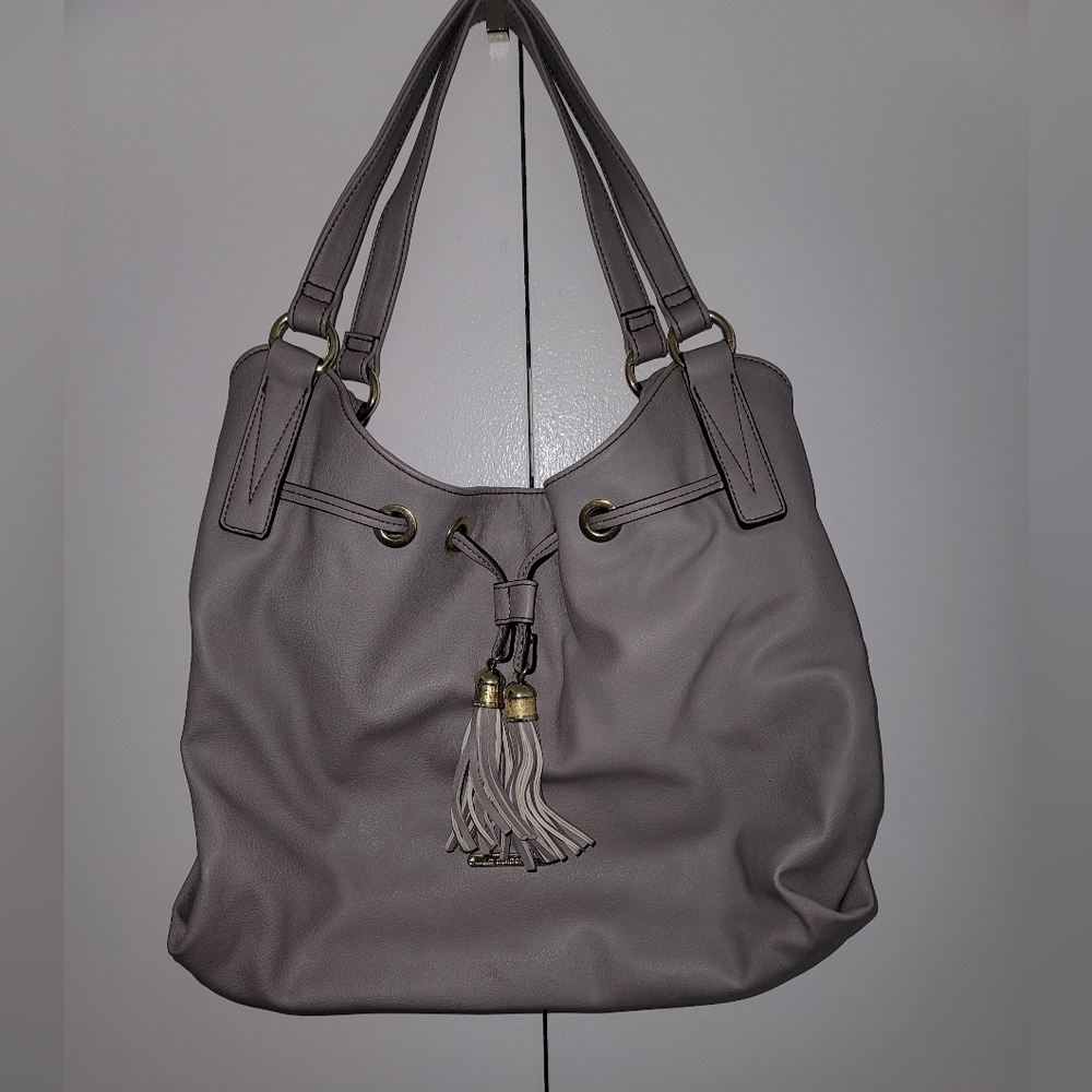 Liz Claiborne Grey Leather Shoulder bag